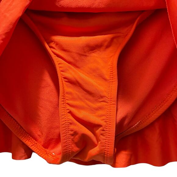Kenneth Cole Reaction Skirt Swimwear Skort Orange Womens Size XL - Picture 4 of 7